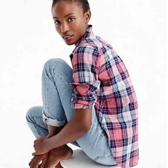 Re-Imagined by J. Crew Classic Popover Half-Button, Long Sleeve Top, Size S - Picture 2 of 15